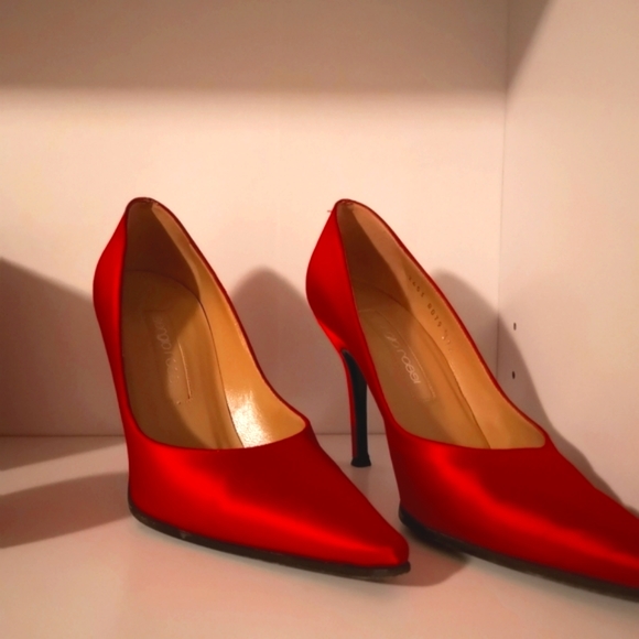 Sergio Rossi Satin Heels - Picture 2 of 6
